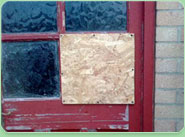 boarded up Teignmouth